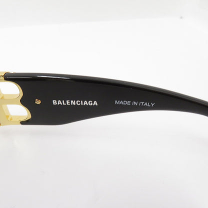 BALENCIAGA | バレンシアガ Dynasty Rectangle サングラス BB0096S サイズ：51□18-130 ブラック【瀬戸大橋店】