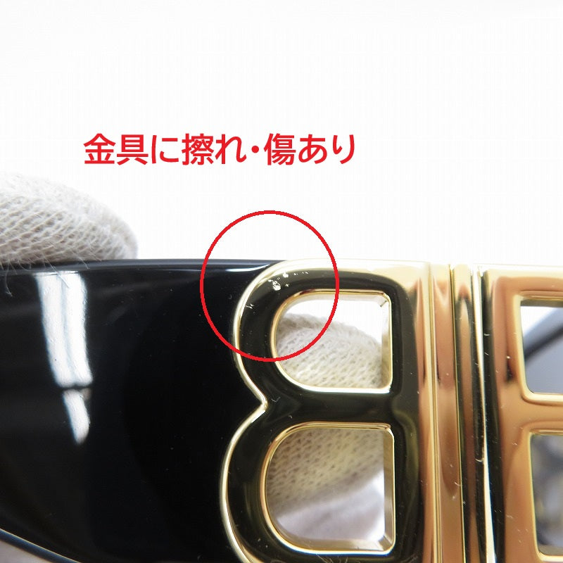 BALENCIAGA | バレンシアガ Dynasty Rectangle サングラス BB0096S サイズ：51□18-130 ブラック【瀬戸大橋店】