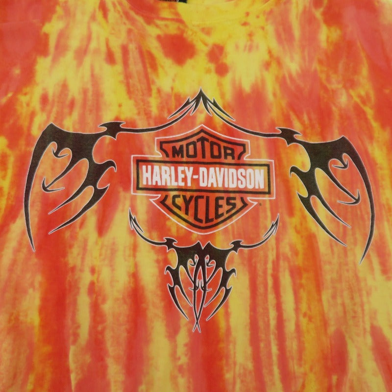 HARLEY-DAVIDSON | ハーレーダビットソン 長袖Ｔシャツ オレンジ サイズ：M【瀬戸大橋店】