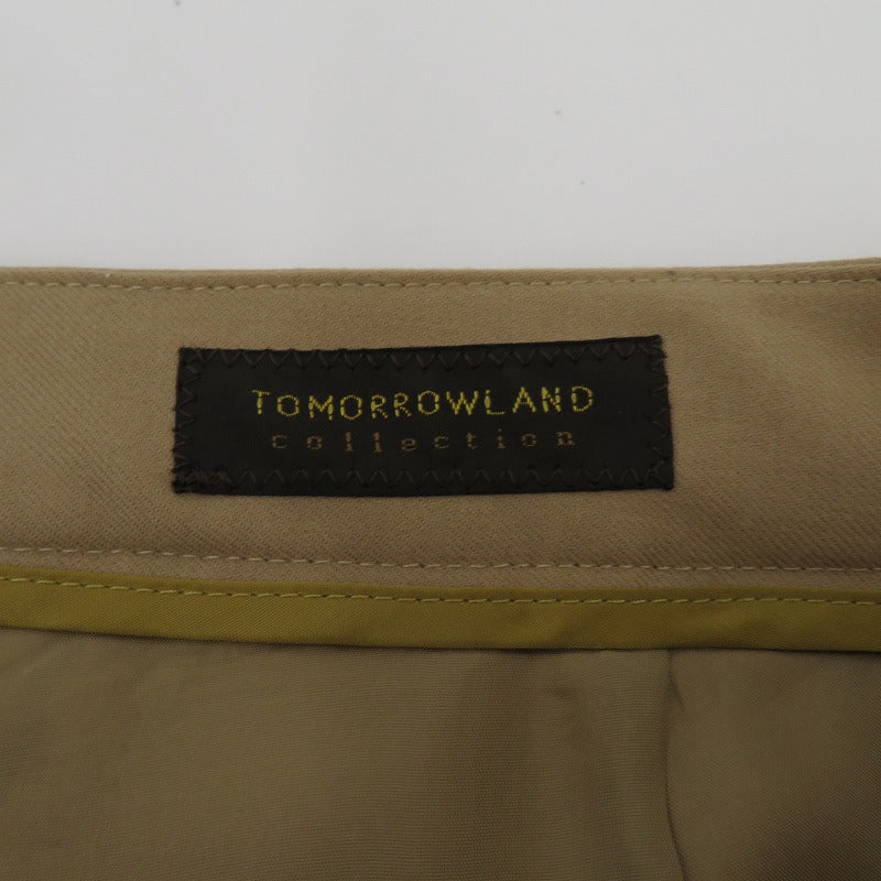TOMORROWLAND | トゥモローランド スーパーファインサキソニー ペンシルパンツ パンツ 13-04-34-04357 ベージュ サイズ：32【瀬戸大橋店】