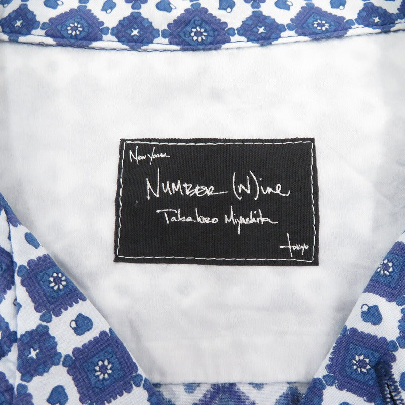 NUMBER(N)INE | ナンバーナイン カート期 半袖シャツ ブルー サイズ：3【瀬戸大橋店】