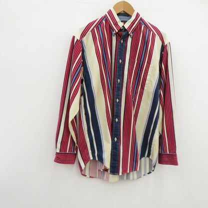 TOMMY HILFIGER | トミーヒルフィガー 90’ バーバーストライプボタンダウンシャツ 長袖シャツ マルチカラー サイズ：S【瀬戸大橋店】