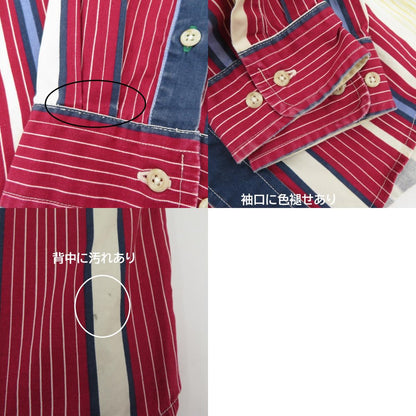 TOMMY HILFIGER | トミーヒルフィガー 90’ バーバーストライプボタンダウンシャツ 長袖シャツ マルチカラー サイズ：S【瀬戸大橋店】