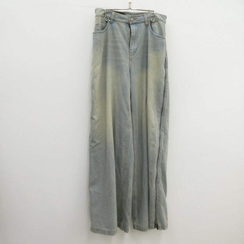 adidas | アディダス Adilenium Season 3 Zip Washed Denim Pants デニムパンツ JX9210 ブルー サイズ：27【瀬戸大橋店】
