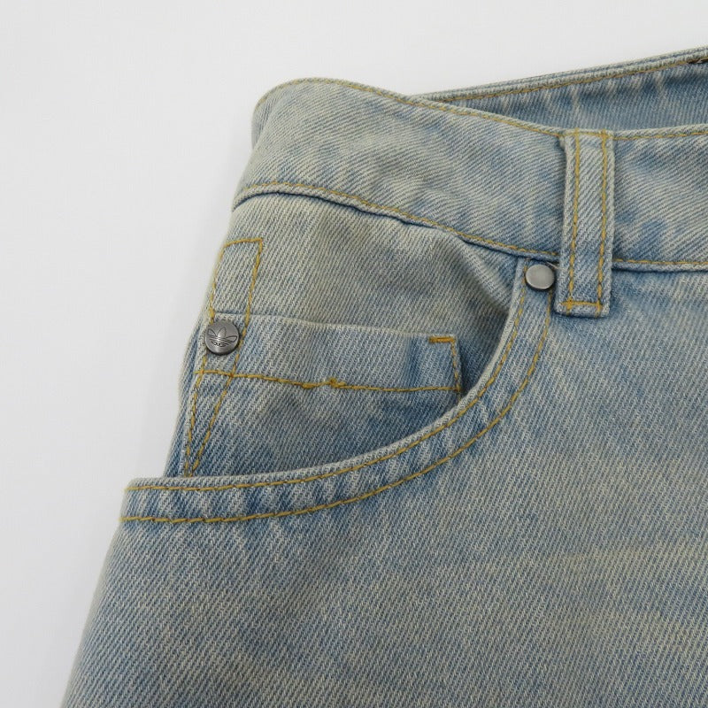 adidas | アディダス Adilenium Season 3 Zip Washed Denim Pants デニムパンツ JX9210 ブルー サイズ：27【瀬戸大橋店】