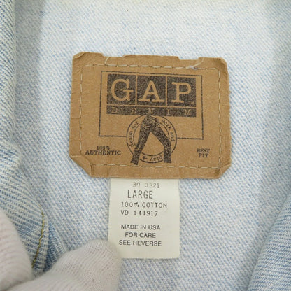 GAP | ギャップ デニムベスト 90'S ベスト ブルー サイズ：L【瀬戸大橋店】
