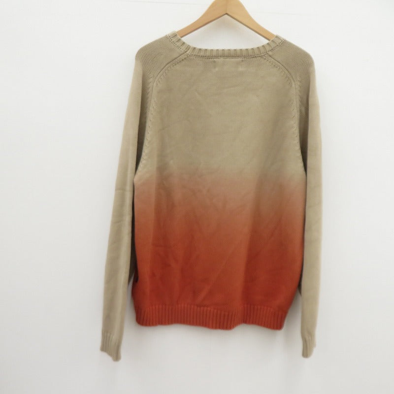 BoTT | ボット Dyed Raglan Knit セーター 243BoTT14 ベージュ×オレンジ サイズ：L【瀬戸大橋店】