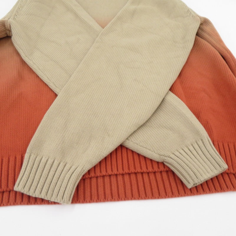BoTT | ボット Dyed Raglan Knit セーター 243BoTT14 ベージュ×オレンジ サイズ：L【瀬戸大橋店】