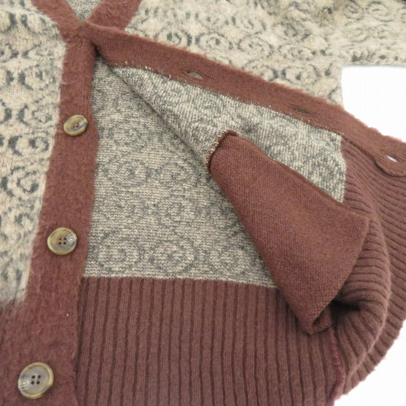 SOL SOONERORLATER/Shaggy Knit Cardigan カーディガン ブラウン サイズ：L【瀬戸大橋店】