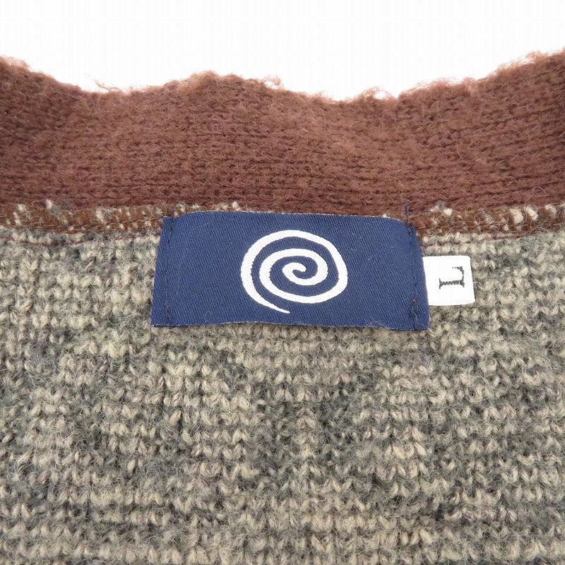 SOL SOONERORLATER/Shaggy Knit Cardigan カーディガン ブラウン サイズ：L【瀬戸大橋店】