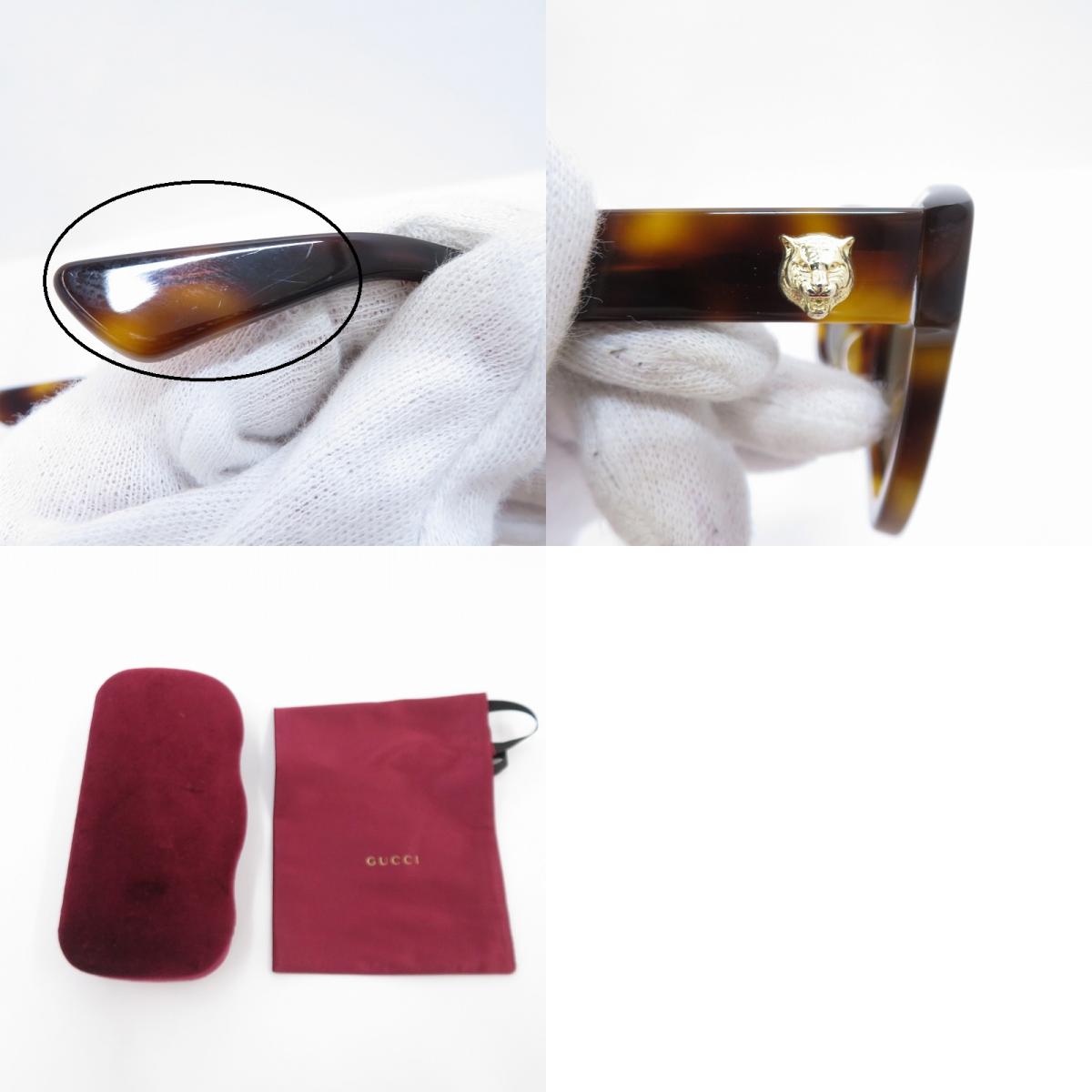 GUCCI | グッチ サングラス GG0029SA サイズ：52□20 145 ブラウン【瀬戸大橋店】