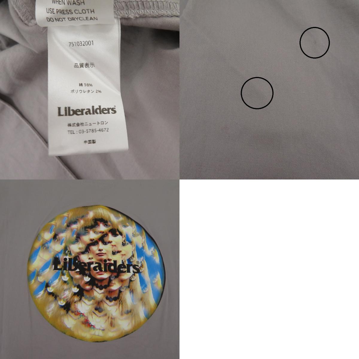 LIBERAIDERS | リベレイダース CIRCLE ACID SHIRT 長袖シャツ 751032001 グレー サイズ：M【瀬戸大橋店】