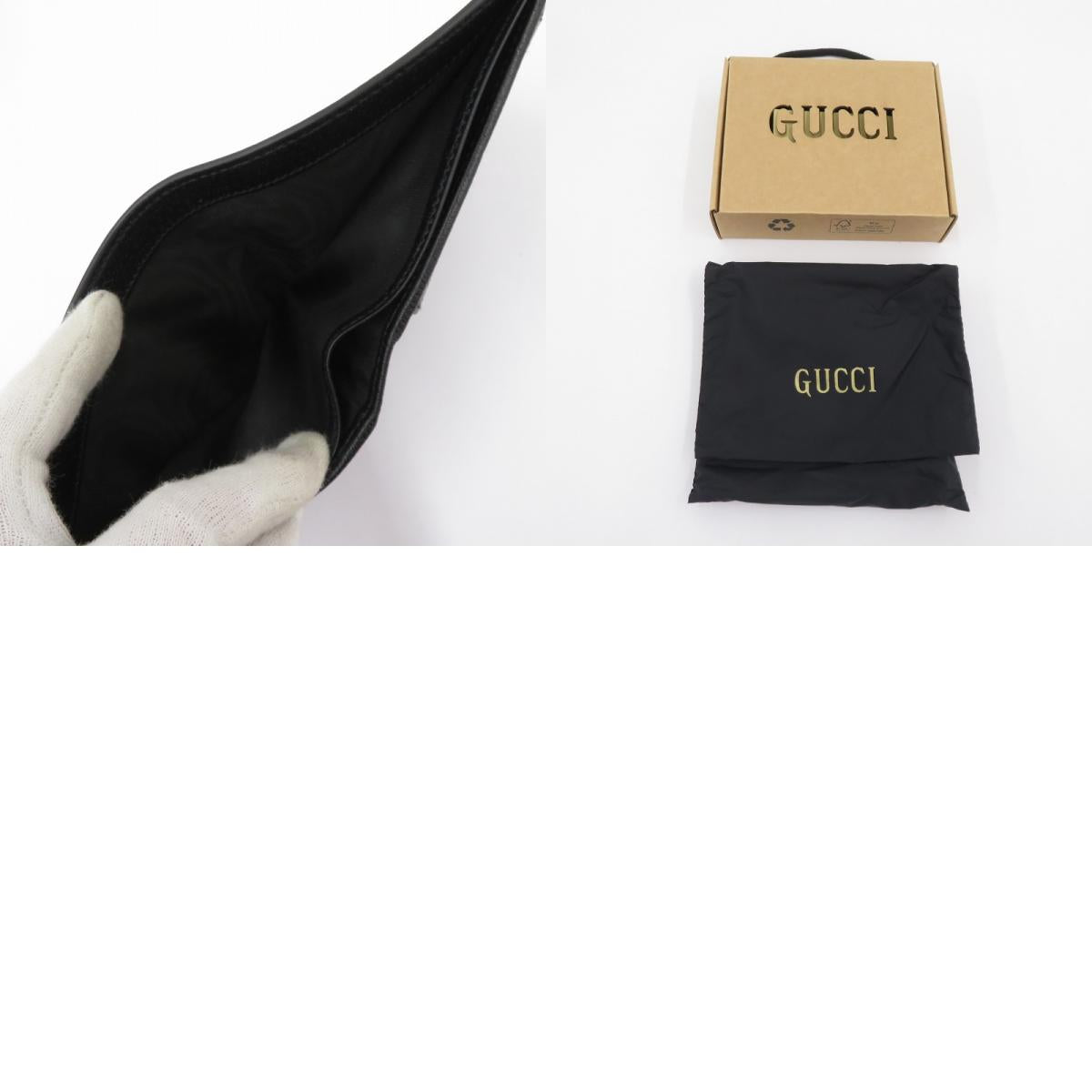 GUCCI | グッチ グッチシマ OFF THE GRID 二つ折り財布 625574・496334 ブラック【瀬戸大橋店】