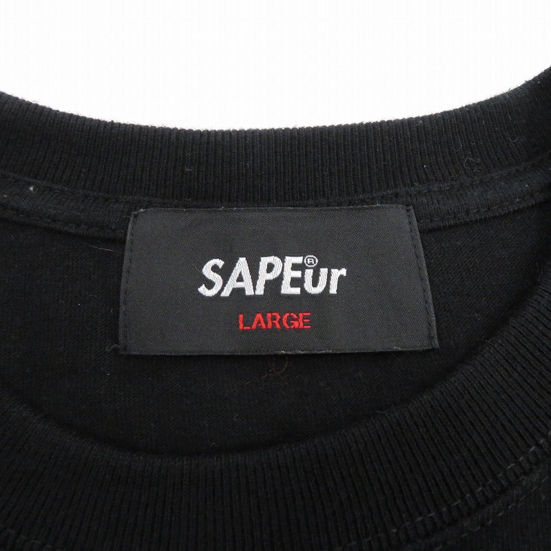 SAPEur | サプール 2022 半袖Ｔシャツ ブラック サイズ：L【瀬戸大橋店】
