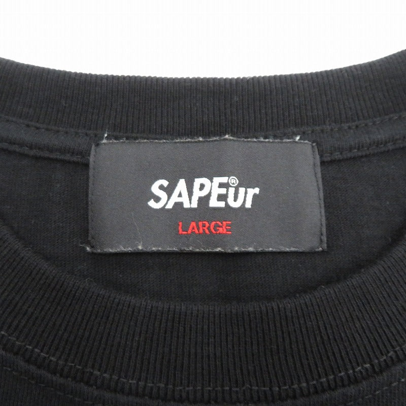 SAPEur | サプール WANIDOG 半袖Ｔシャツ ブラック サイズ：L【瀬戸大橋店】