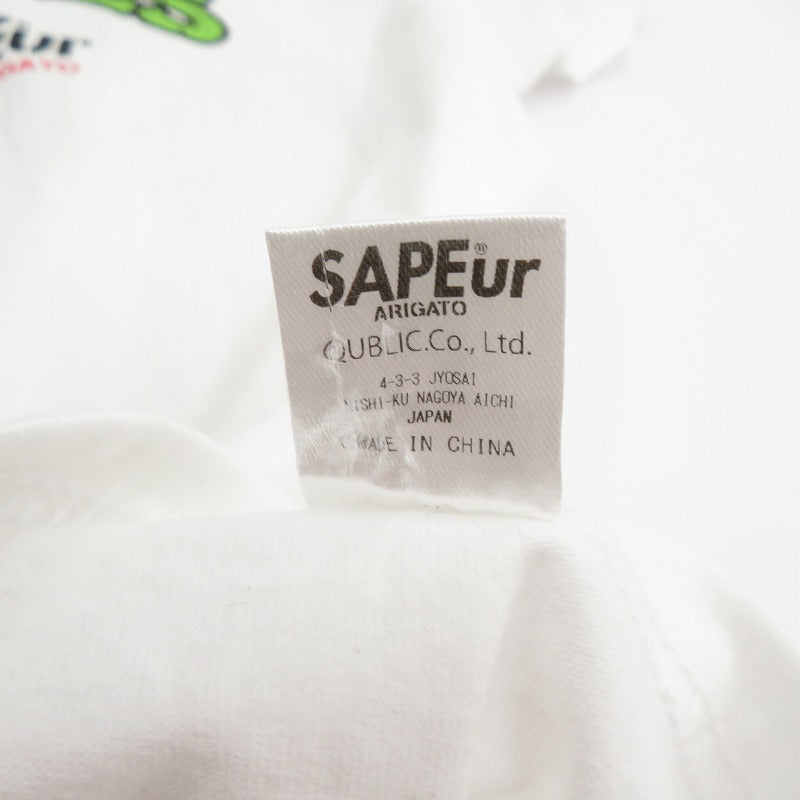 SAPEur | サプール ×TURTLES 半袖Ｔシャツ ホワイト サイズ：L【瀬戸大橋店】