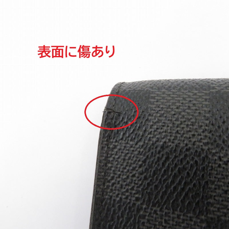 LOUIS VUITTON | ルイ・ヴィトン ダミエ グラフィット ポルトフォイユ・ロン 長財布 N62227 ブラック【瀬戸大橋店】