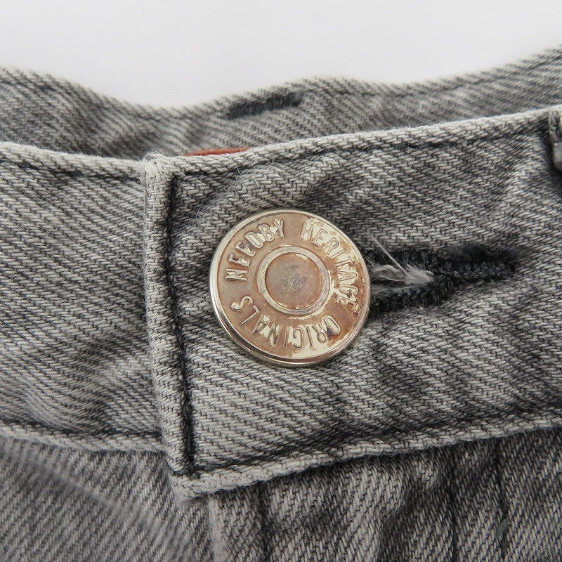 NEEDBY heritage デニムパンツ B1M1003378LG サイズ：23 グレー【瀬戸大橋店】