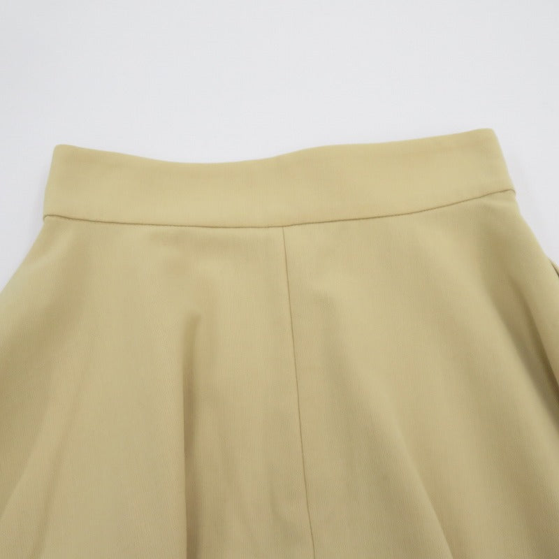 CLANE | クラネ W FACE FRONT ZIP FLARE SKIRT スカート 14109-6102 ベージュ サイズ：1【瀬戸大橋店】