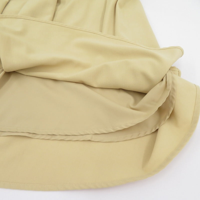 CLANE | クラネ W FACE FRONT ZIP FLARE SKIRT スカート 14109-6102 ベージュ サイズ：1【瀬戸大橋店】