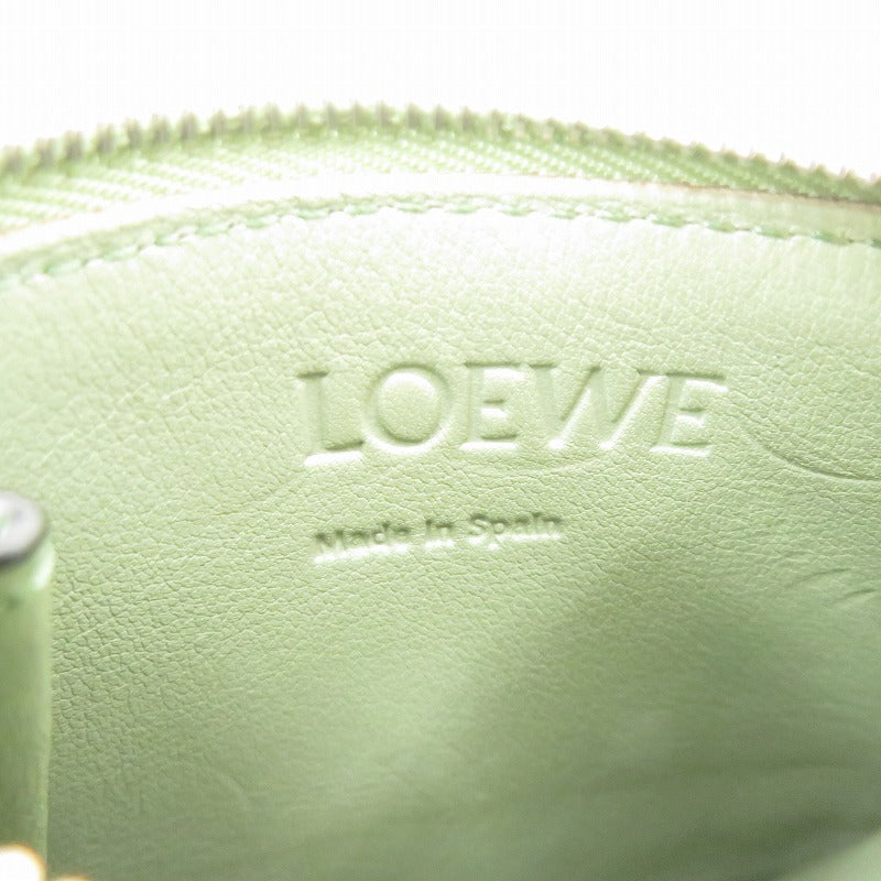 LOEWE | ロエベ アナグラム スクエアジップ カードホルダーケース カードケース C821R80X01 ライトグリーン【瀬戸大橋店】