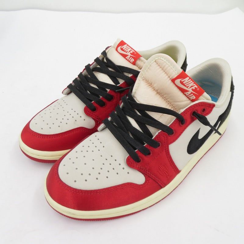 NIKE | ナイキ Trophy Room Air Jordan 1 Low OG 'Sail and Varsity Red' FB鑑定済 スニーカー fn0432-100 サイズ:27.5cm レッド 27.5cm【瀬戸大橋店】