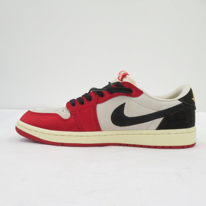 NIKE | ナイキ Trophy Room Air Jordan 1 Low OG 'Sail and Varsity Red' FB鑑定済 スニーカー fn0432-100 サイズ:27.5cm レッド 27.5cm【瀬戸大橋店】