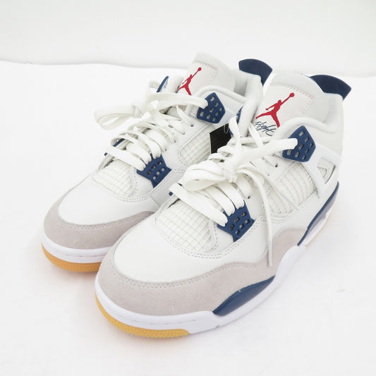 NIKE | ナイキ SB AJ4 Retro SP Summit White/Navy' スニーカー DR5415-100 サイズ:26.5cm ホワイト 26.5cm【瀬戸大橋店】