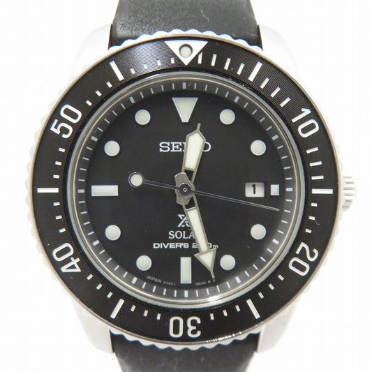 SEIKO | セイコー Prospex Diver Scuba アナログソーラー 腕時計 SBDN075 ブラック 文字盤ブラック【瀬戸大橋店】