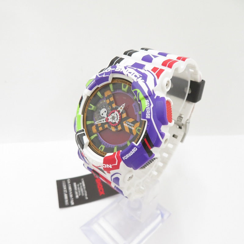 G-SHOCK | ジーショック ×エヴァンゲリオン 30th ANNIVERSARY デジタルクォーツ 腕時計 :GA-110EVA30-7AJR ホワイト【瀬戸大橋店】