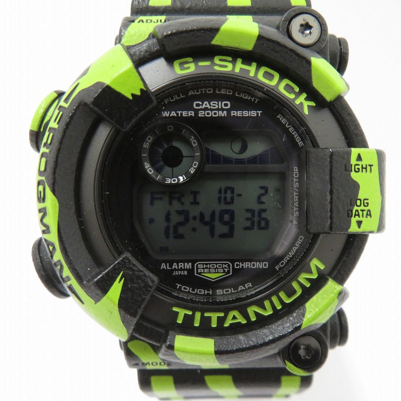 G-SHOCK | ジーショック MASTER OF G-SEA FROGMAN/ミスジヤドクガエル デジタルソーラー 腕時計 GW-8200TPF-1JR ブラック【瀬戸大橋店】