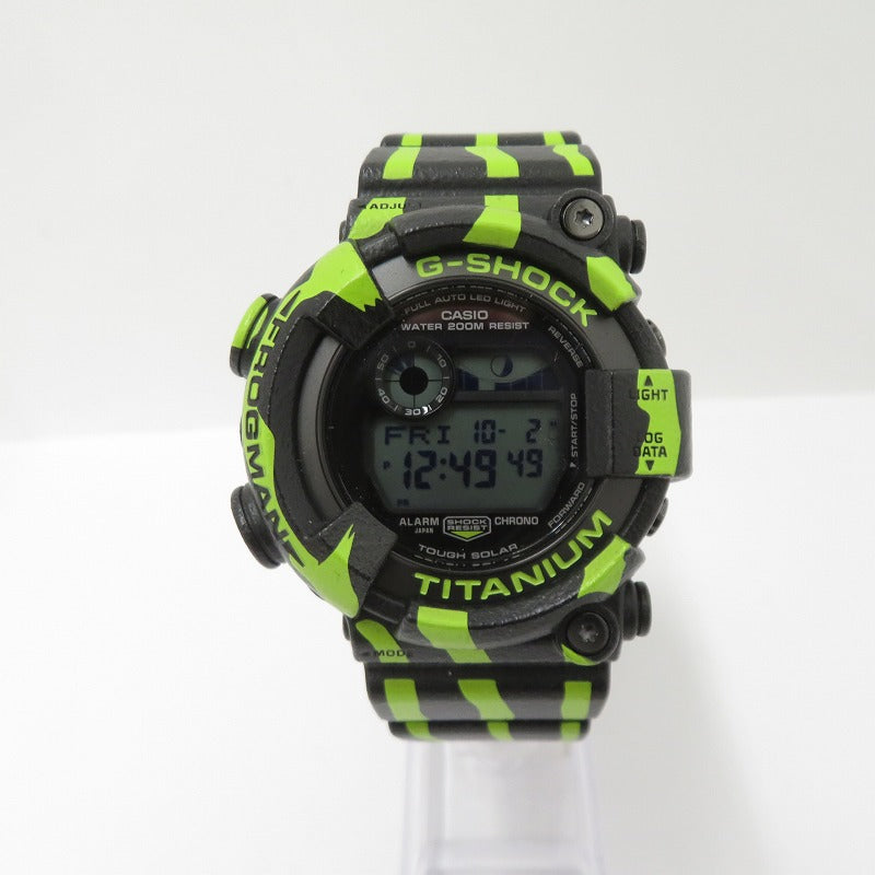 G-SHOCK | ジーショック MASTER OF G-SEA FROGMAN/ミスジヤドクガエル デジタルソーラー 腕時計 GW-8200TPF-1JR ブラック【瀬戸大橋店】