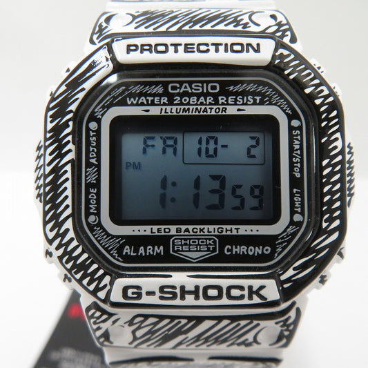 G-SHOCK | ジーショック ×Joshua Vides デジタルクォーツ 腕時計 DW-5600JV-7JR ブラック【瀬戸大橋店】