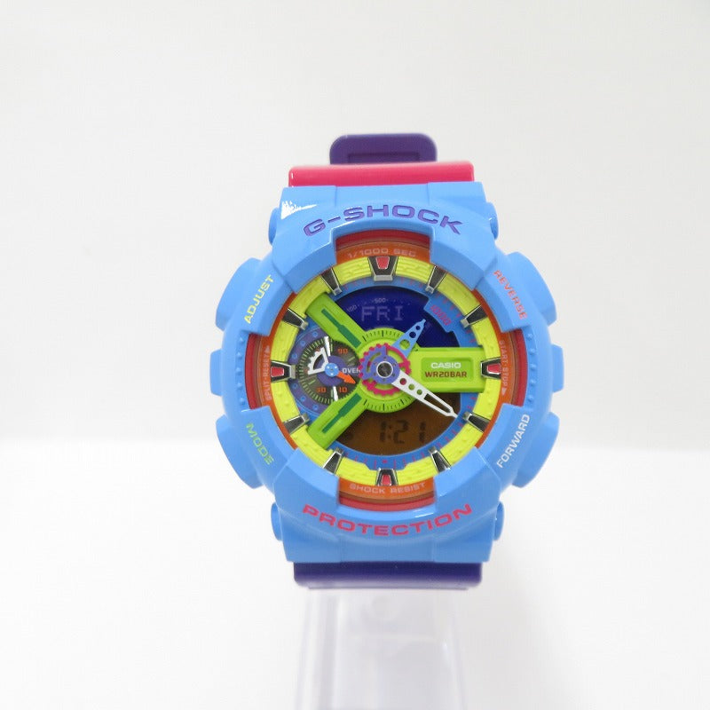 G-SHOCK | ジーショック ×中野シロウ G-SHOCK MAN デジタルクォーツ 腕時計 GA-110F-2JR マルチカラー【瀬戸大橋店】