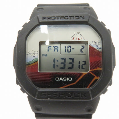 G-SHOCK | ジーショック 富嶽三十六景「山下白雨」 デジタルクォーツ 腕時計 DW-5600KHSH25-1JR ブラック【瀬戸大橋店】