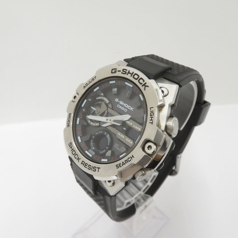 G-SHOCK | ジーショック G-STEEL アナデジソーラー 腕時計 GST-B400-1AJF ブラック 文字盤ブラック【瀬戸大橋店】