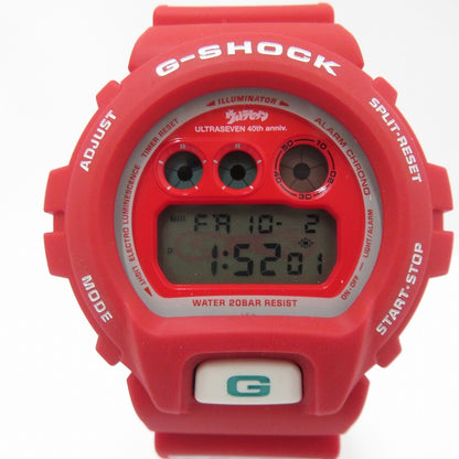 G-SHOCK | ジーショック ×ウルトラセブン×キューブリック デジタルクォーツ 腕時計 DW-6900BUL7-9JF レッド【瀬戸大橋店】