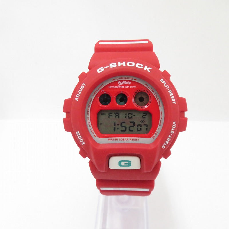 G-SHOCK | ジーショック ×ウルトラセブン×キューブリック デジタルクォーツ 腕時計 DW-6900BUL7-9JF レッド【瀬戸大橋店】