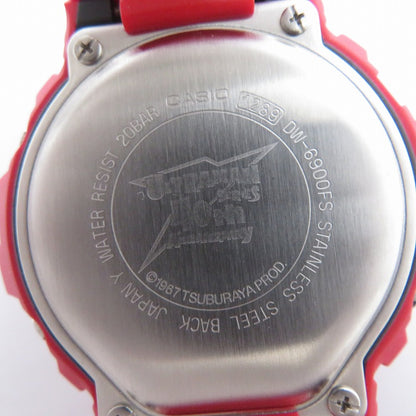 G-SHOCK | ジーショック ×ウルトラセブン×キューブリック デジタルクォーツ 腕時計 DW-6900BUL7-9JF レッド【瀬戸大橋店】