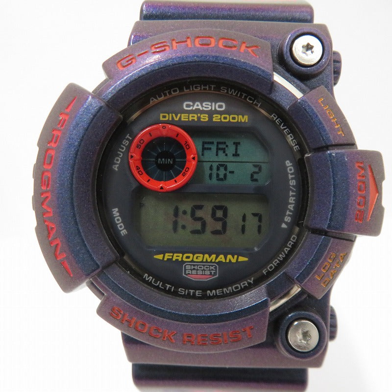 G-SHOCK | ジーショック FROGMAN 毒蛙 デジタルクォーツ 腕時計 GW-201-6JF ネイビー【瀬戸大橋店】