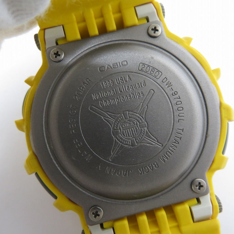 G-SHOCK | ジーショック GULFMAN デジタルソーラー 腕時計 DW-9700UL-9T イエロー【瀬戸大橋店】