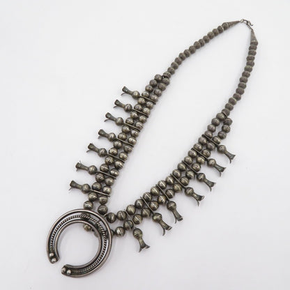 NAVAJO（ナバホ族） | ナバホゾク スカッシュブロッサム LFK ネックレス シルバー【瀬戸大橋店】