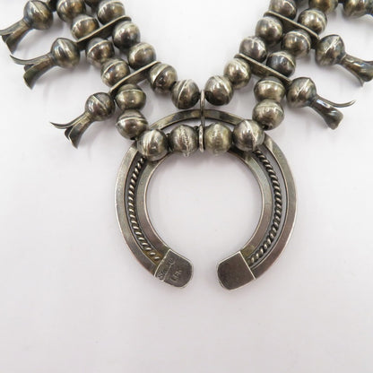 NAVAJO（ナバホ族） | ナバホゾク スカッシュブロッサム LFK ネックレス シルバー【瀬戸大橋店】