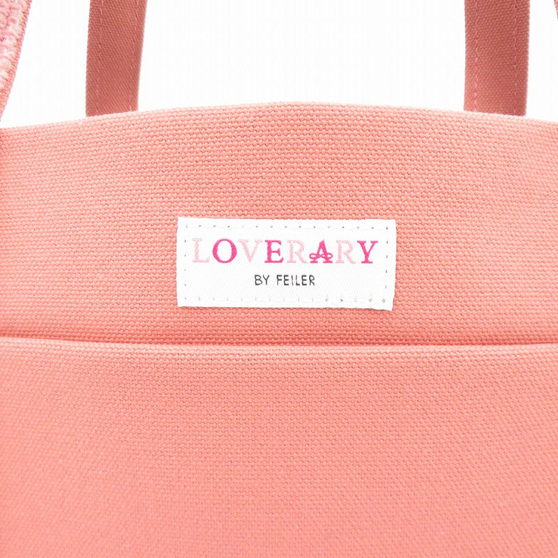 loverary by feiler オールドテディガール ワッペントートバッグ(LL) トートバッグ ピンク【瀬戸大橋店】