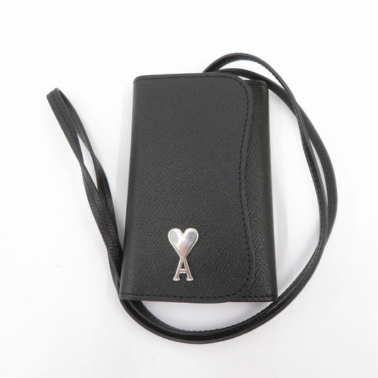 AMI | アミ AMI DE COEUR CLOCHE KEYRING カードケース USL401 AL0036 ブラック【瀬戸大橋店】