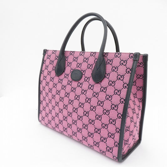GUCCI | グッチ GGキャンバス GGマルチカラー スモール トートバッグ トートバッグ 659983 525040･X ピンク【瀬戸大橋店】
