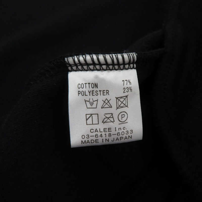 CALEE | キャリー JQ VELOUR TRACK TYPE JACKET トラックジャケット ジャージ ブラック サイズ：XL【瀬戸大橋店】