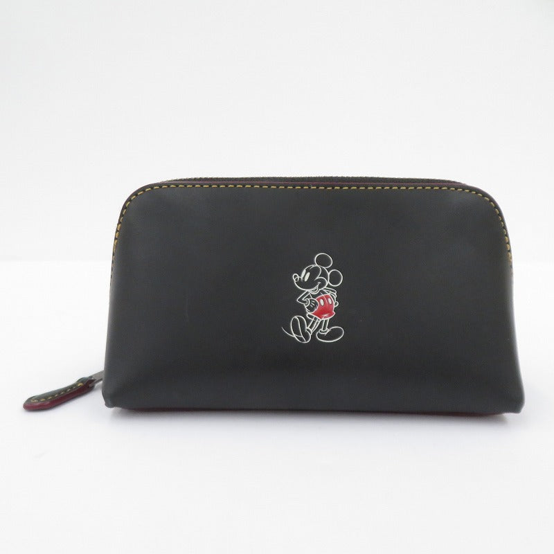 COACH | コーチ ×Disney ミッキー コスメティックケース ポーチ A1781-F59820 ブラック【瀬戸大橋店】