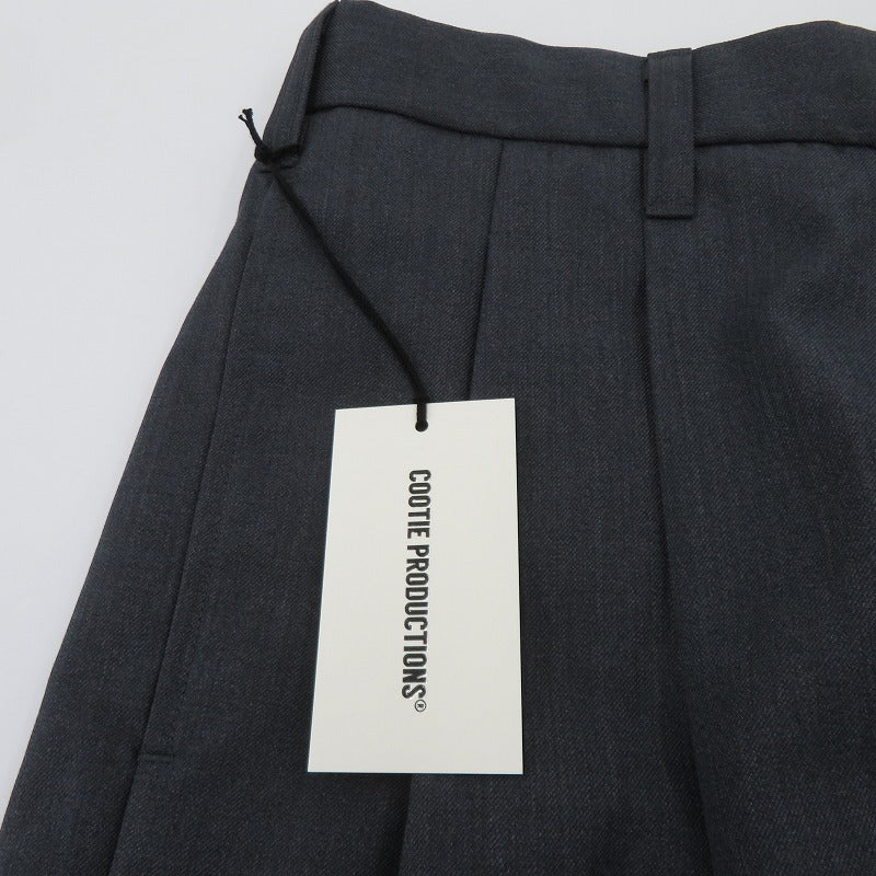 COOTIE | クーティー T/W Saxony 2 Tuck Wide Easy Trousers スラックス その他ボトムス CTE-25A107 グレー サイズ：M【瀬戸大橋店】