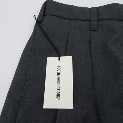 COOTIE | クーティー T/W Saxony 2 Tuck Wide Easy Trousers スラックス その他ボトムス CTE-25A107 グレー サイズ：M【瀬戸大橋店】